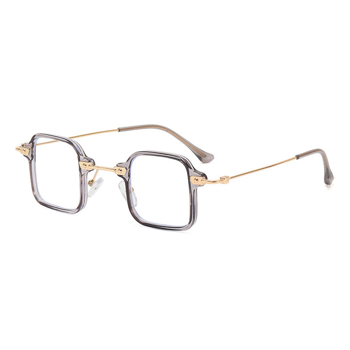 Dame geometrisk solbrille med stilfull metallramme Skanto