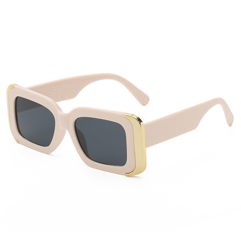 Dame Oversized-solbriller i moderne dyreprint-design Skanto