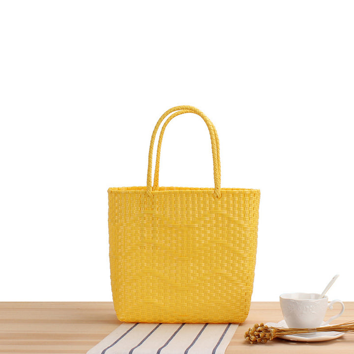 Practical tote bag with wave pattern Skanto
