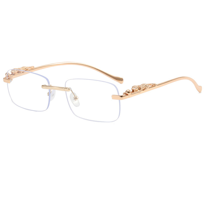 Dame designer solbrille med fin metallramme og luksuriøse detaljer Skanto