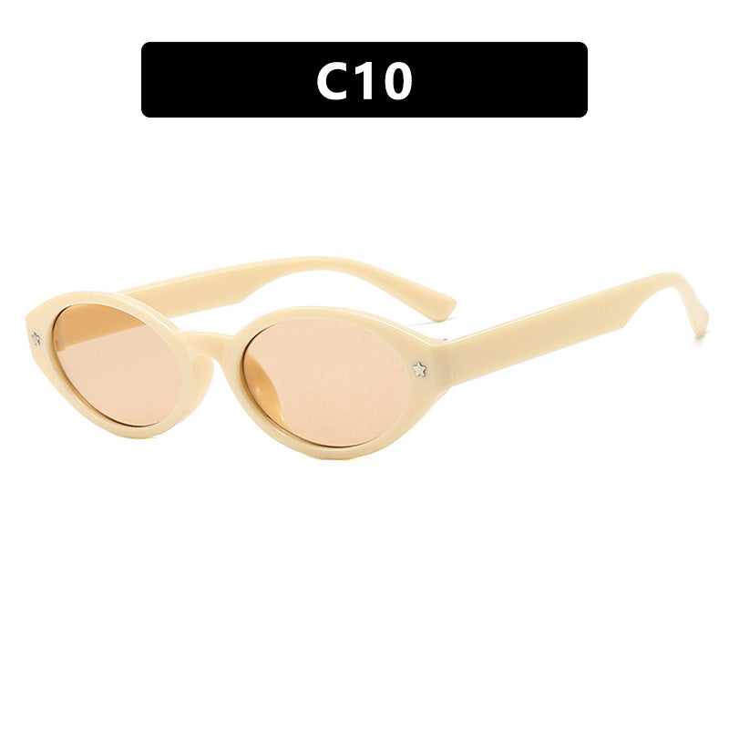 Dame Cat-Eye solbriller med elegant bæreveskedesign Skanto