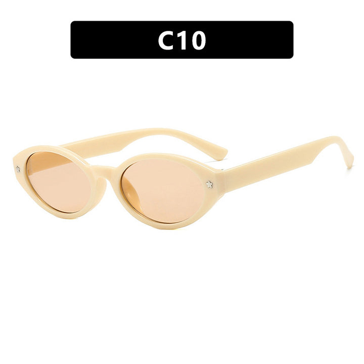 Dame Cat-Eye solbriller med elegant bæreveskedesign Skanto