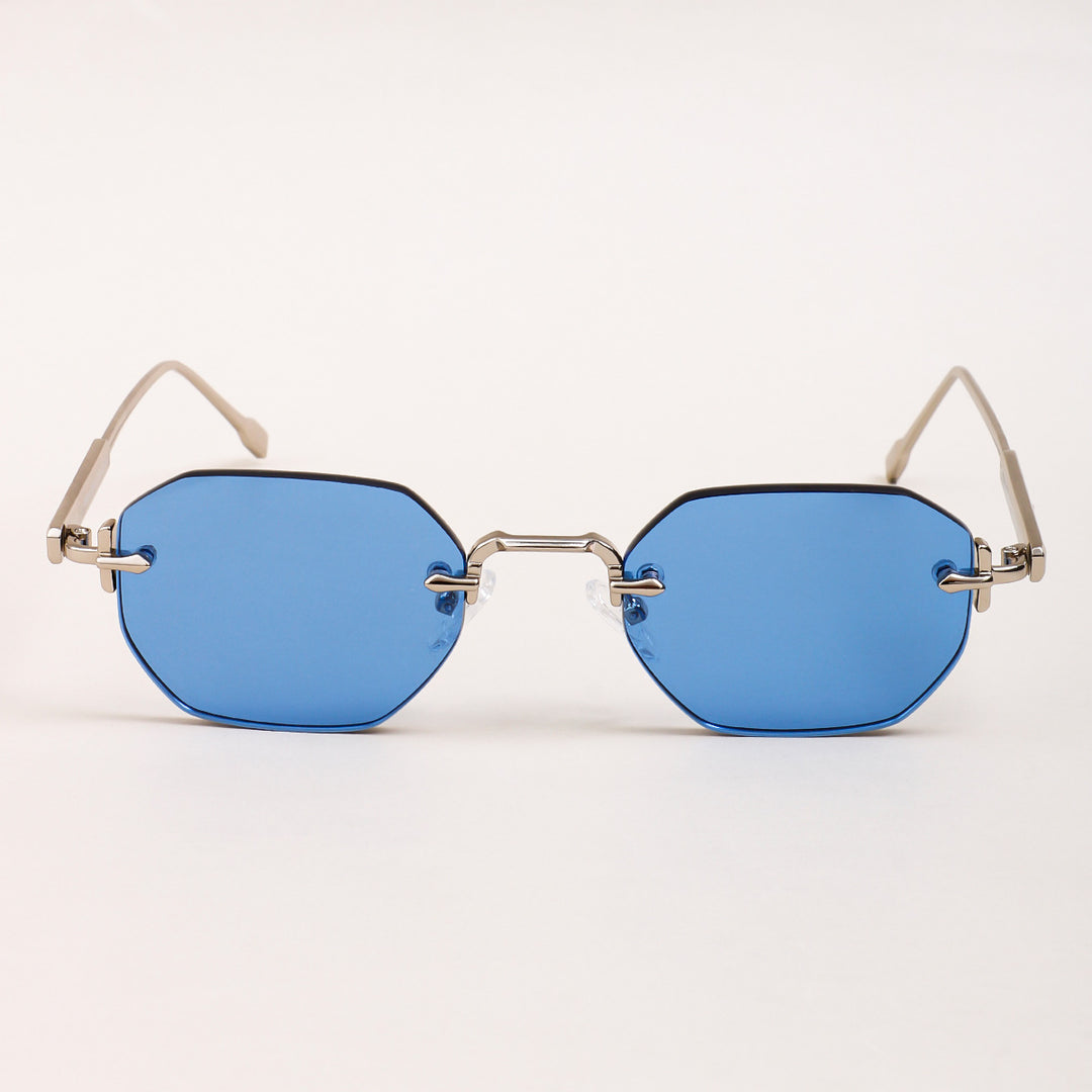Dame solbrille med elegant åttkantet ramme og komfortable nesepads Skanto