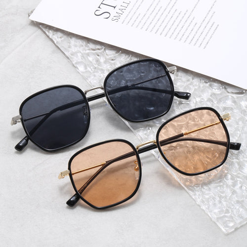 Dame geometrisk oversized solbrille Skanto
