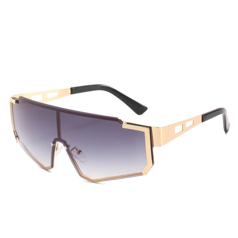 Dame futuristisk oversized solbrille Skanto