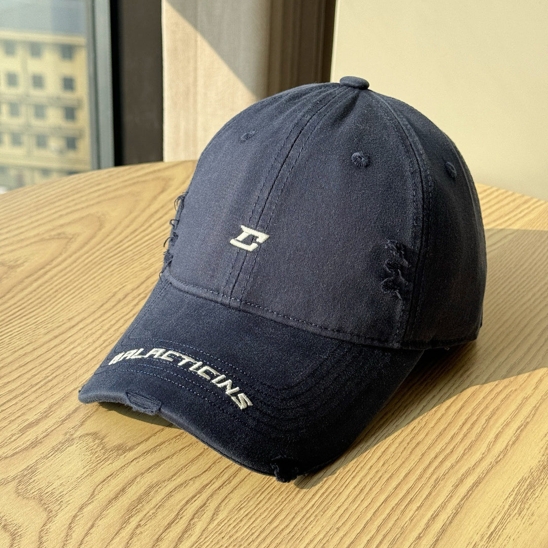 Herre Slitt Denim Baseball Caps Skanto