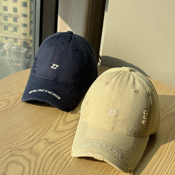 Herre Slitt Denim Baseball Caps Skanto