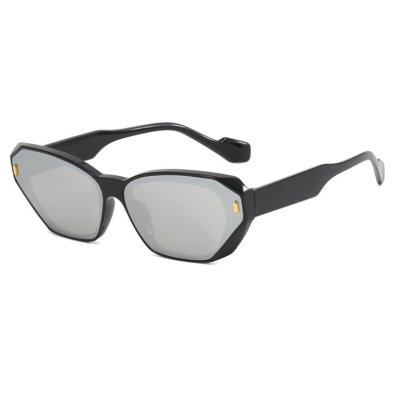 Dame futuristisk diamant-solbrille Skanto
