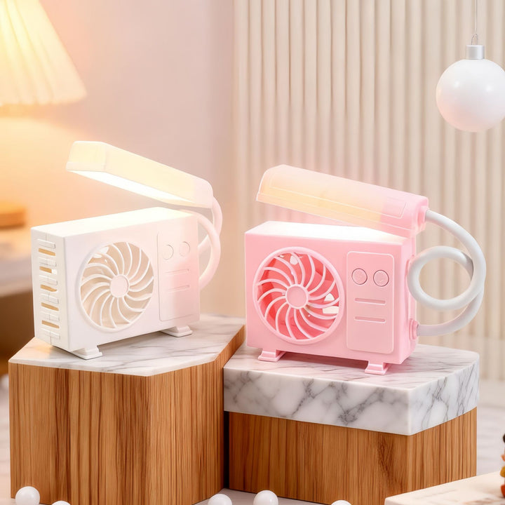 Dame bordlampe med integrert USB-vifte Skanto