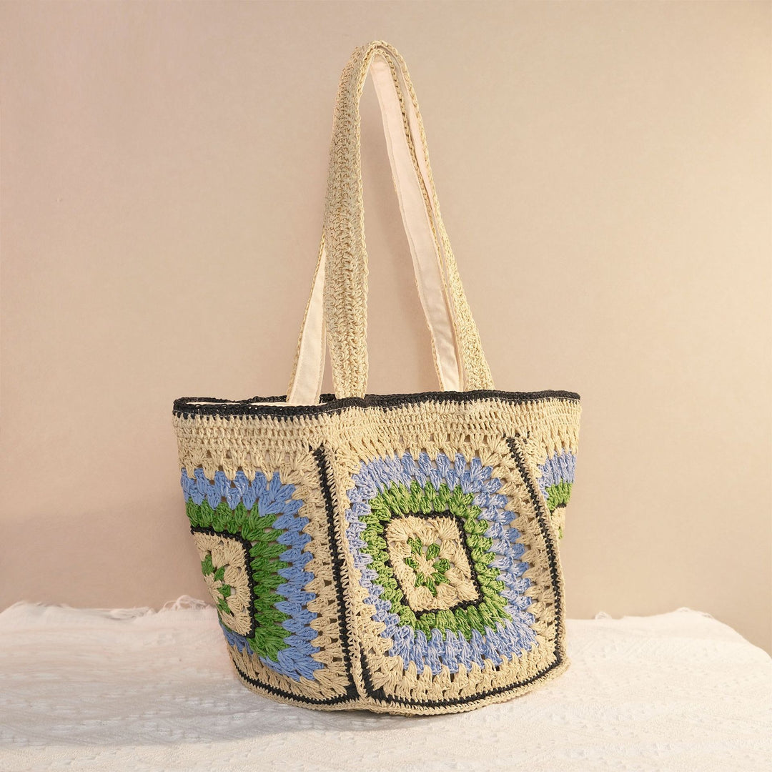 Umhængetaske med Unikt Granny-Square-Design Skanto