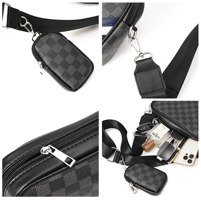 Multifunksjonell Crossbody-veske med avtakbar liten veske Skanto