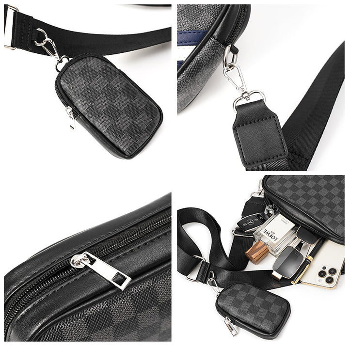 Multifunksjonell Crossbody-veske med avtakbar liten veske Skanto
