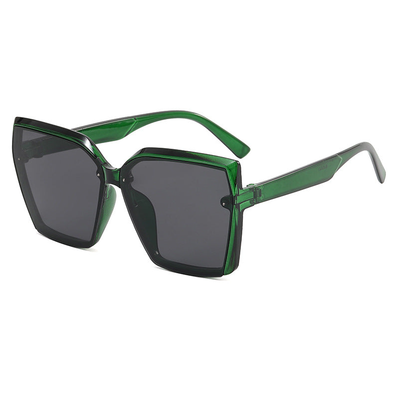 Damer Oversized Solbrille med moderne skilpaddedesign Skanto