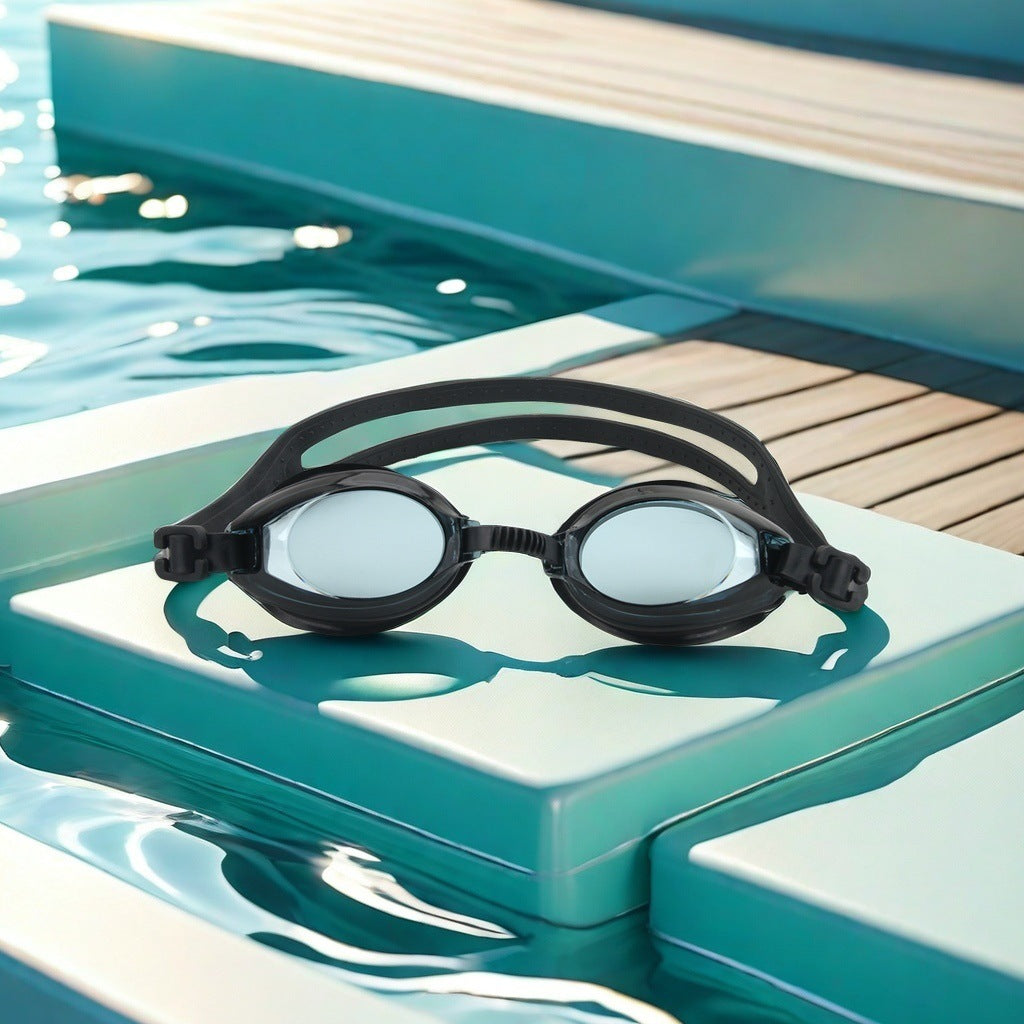 Svømmebrille med ripefrie linser og justerbart hodebånd Skanto