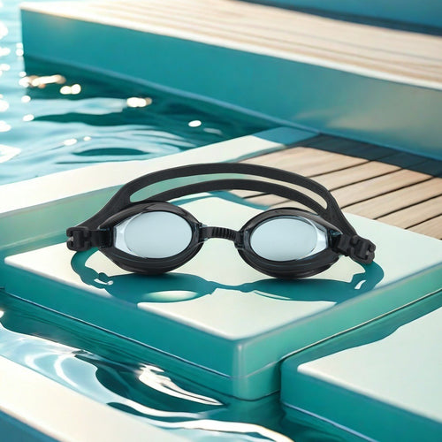 Svømmebrille med ripefrie linser og justerbart hodebånd Skanto