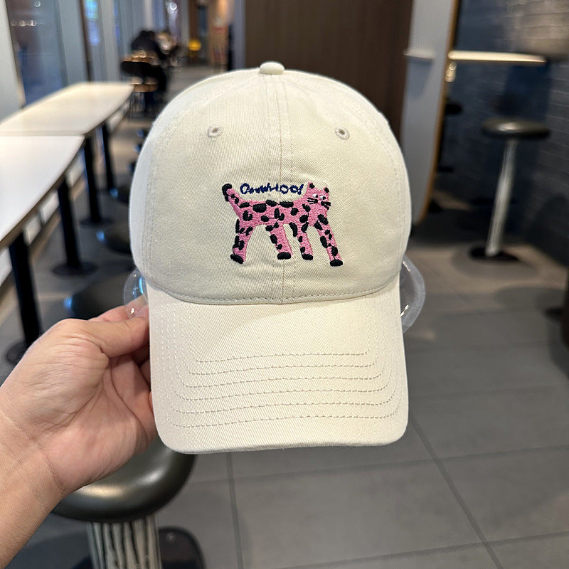 Kvinners trendy dyreprint baseballcap Skanto
