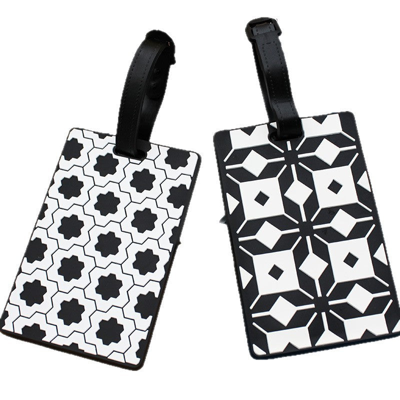 Dame bagasjelapp i moderne geometrisk design Skanto