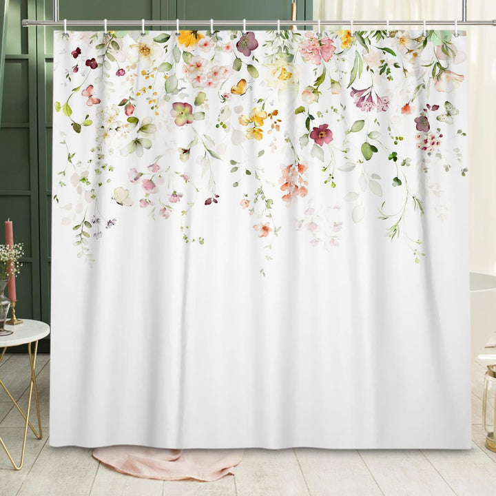Blomstertrykk dusjkappe Skanto