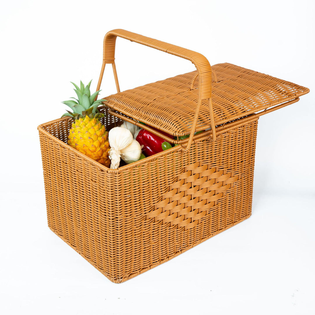 Damer Mykt vevd piknikkurv Skanto