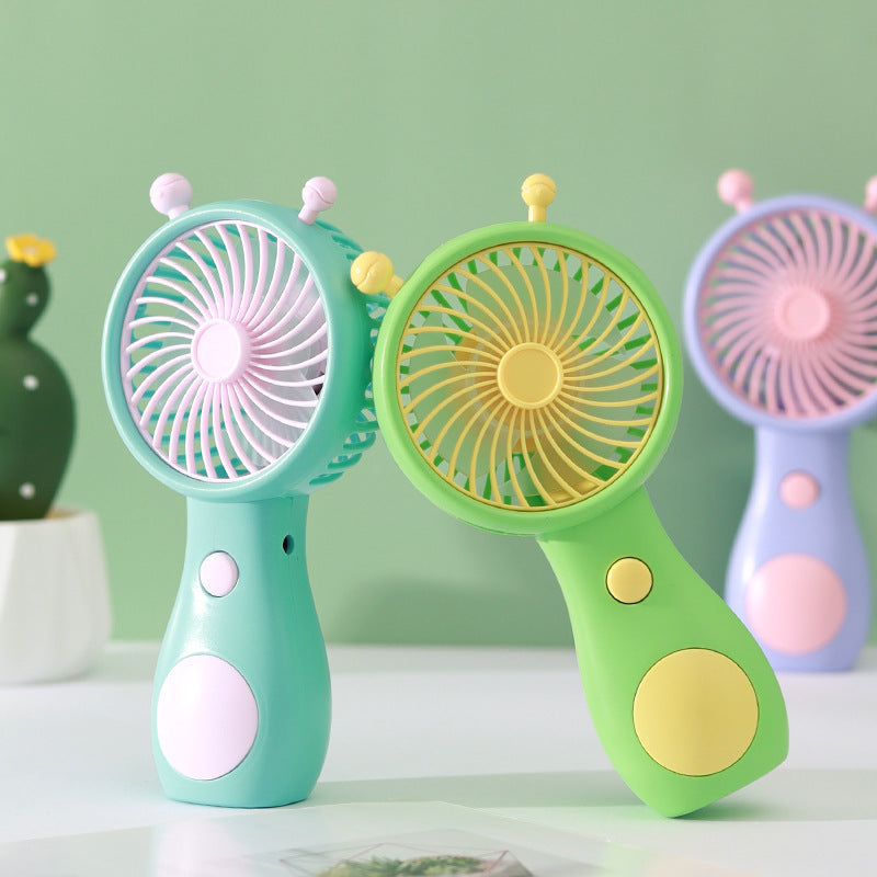 Unisex Mini Snegleformet USB Oppladbar Skrivevifte Skanto