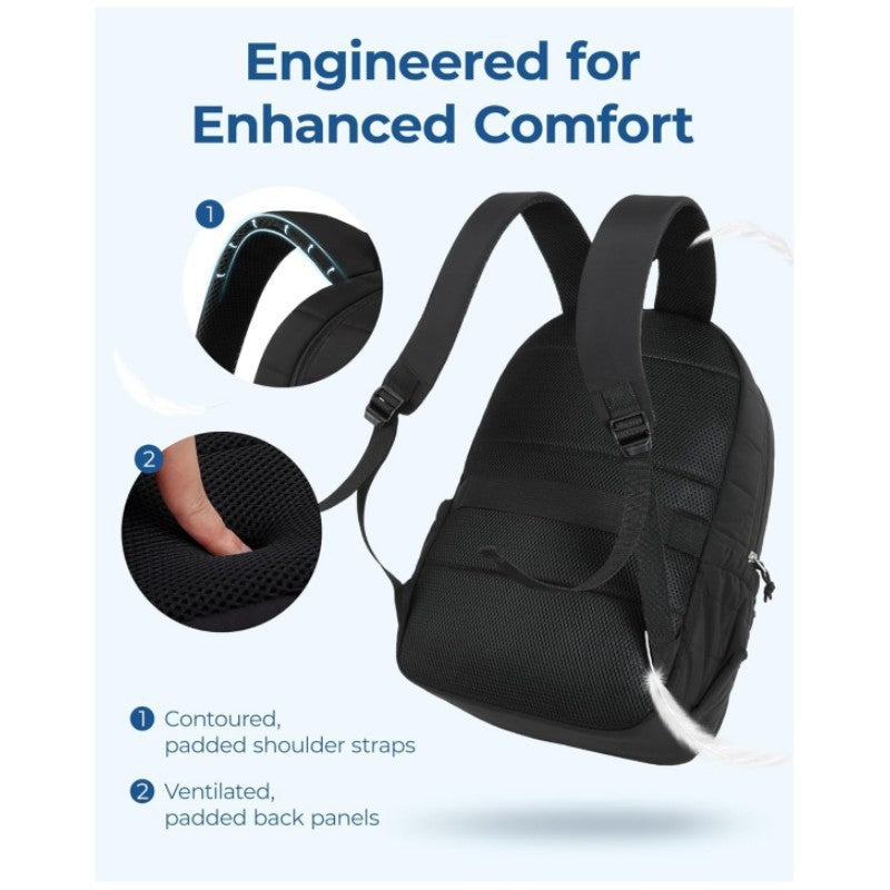 Unisex romslig ryggsekk med isolerte rom og ergonomisk bære-system Skanto
