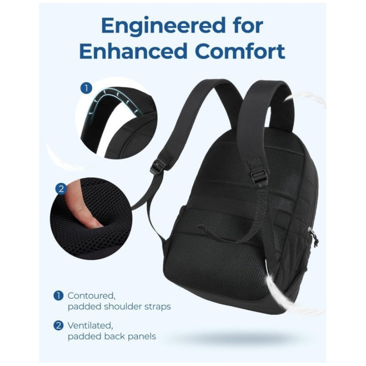 Unisex romslig ryggsekk med isolerte rom og ergonomisk bære-system Skanto