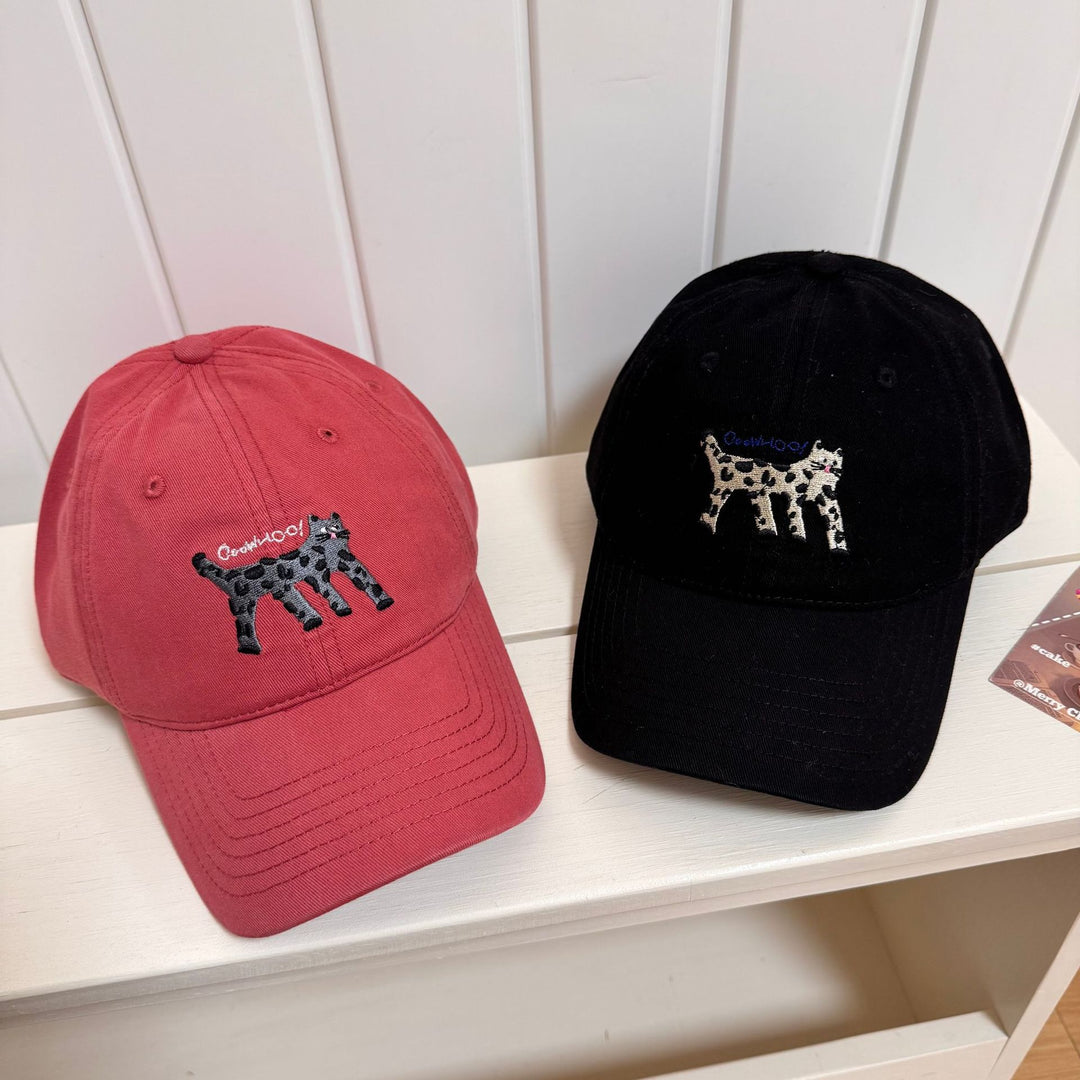 Kvinne Søt Grafisk Brodert Baseball Caps Skanto