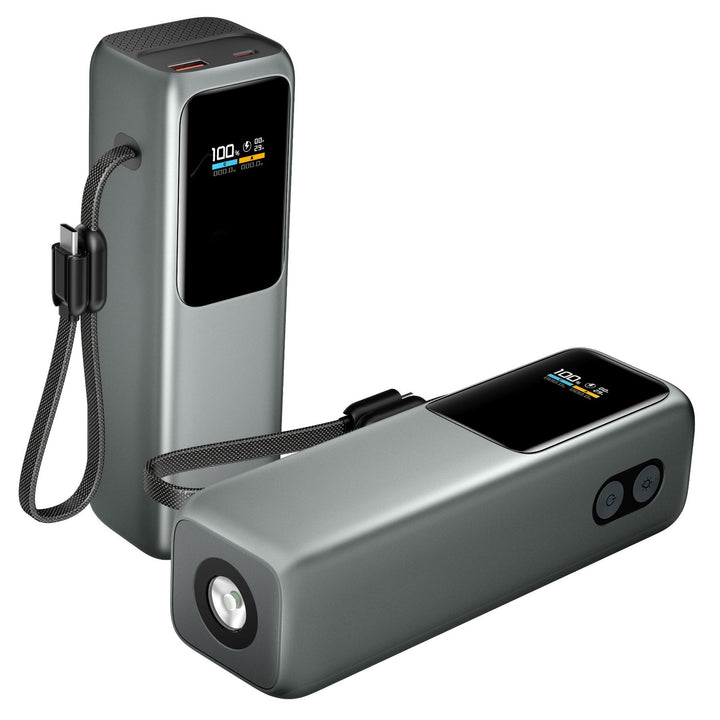 Høyytelses powerbank med digital skjerm og hurtiglading Skanto