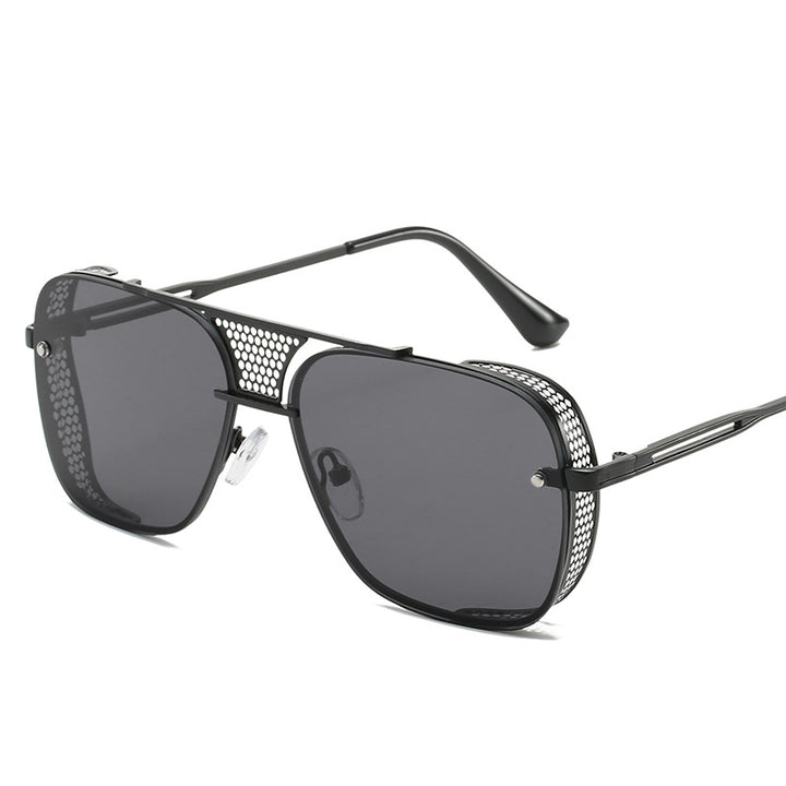Dame moteriktig sport-solbrille med nettinnramming Skanto
