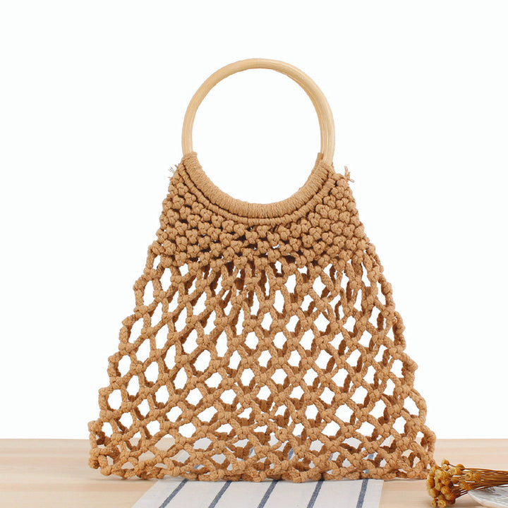 Handbag with artistic mesh design Skanto