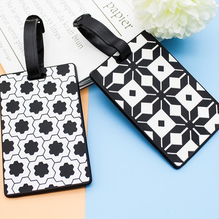 Unisex Geometric Pattern Luggage Tag Skanto