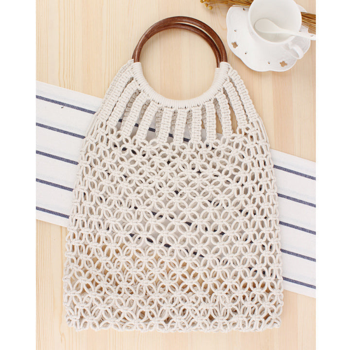 Handbag with braided design and inner pocket Skanto