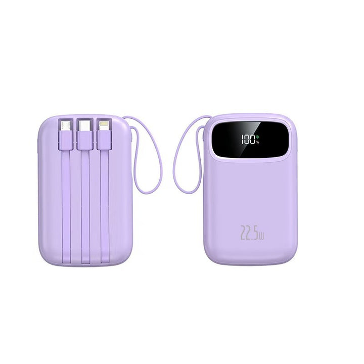 Bærbar Powerbank med integrerte ladeporter Skanto