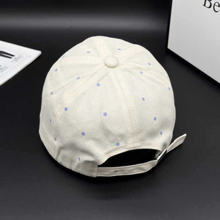 Dame Polka Dot Brodert Baseball Cap Skanto