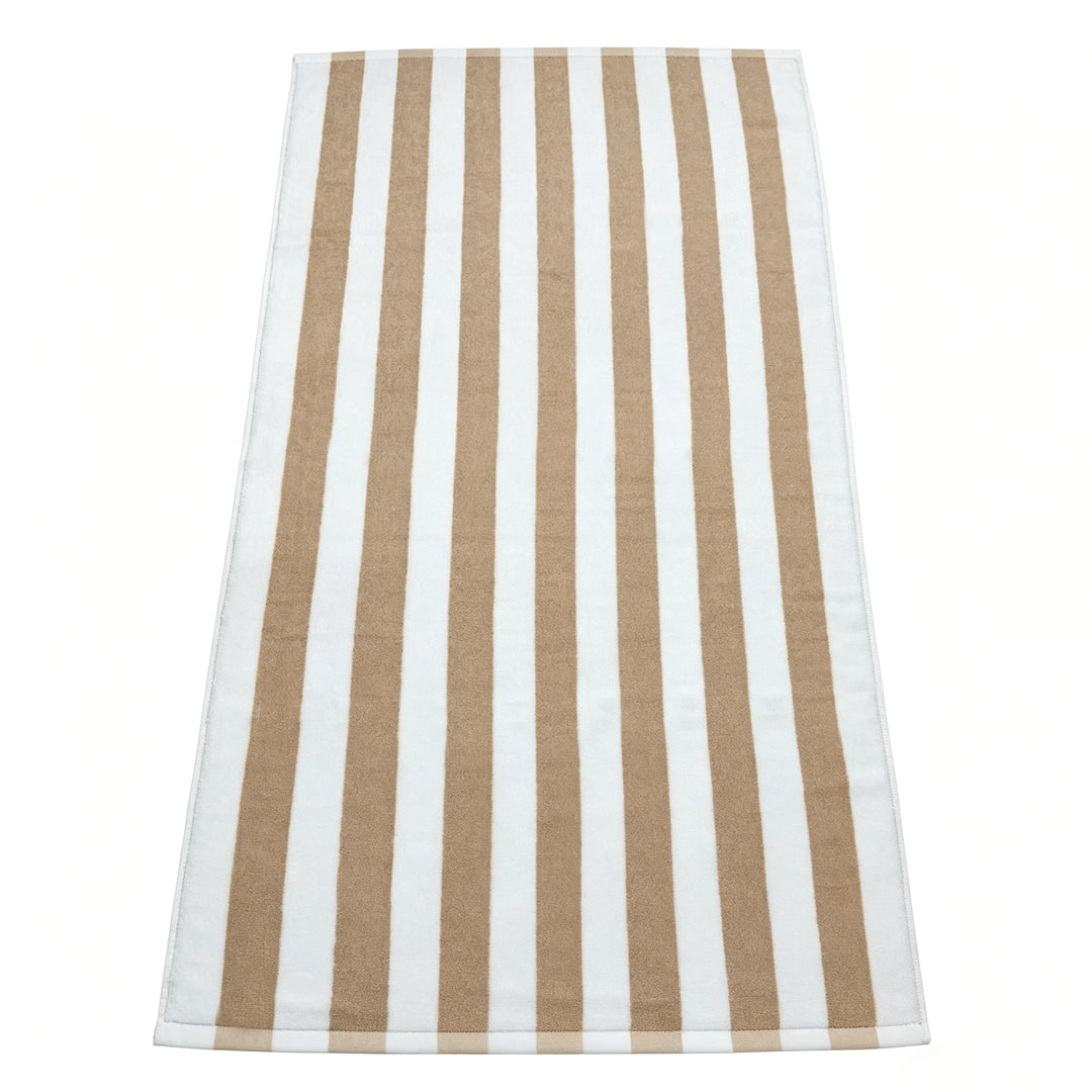Stort badehåndkle med stilfullt striped mønster Skanto