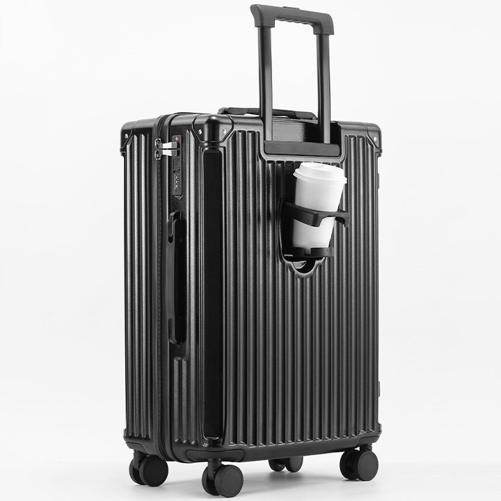 Unisex Reisevennlig Hard Shell Koffert med Integrert Drikkeholder Skanto