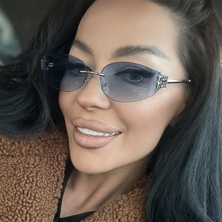 Dame sportlich pilot solbrille med beskyttende UV-filter og fleksibel ramme Skanto