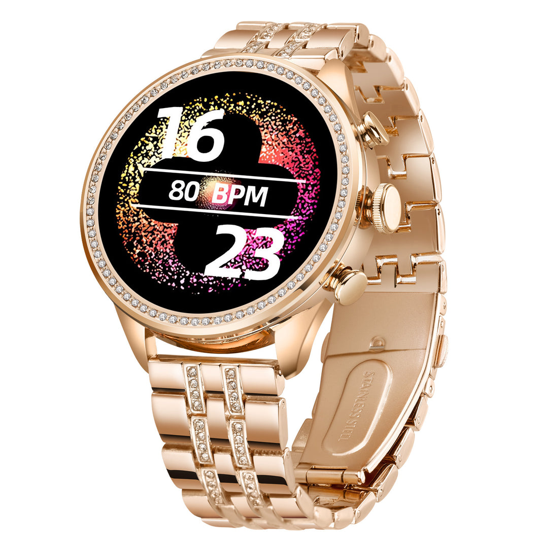 Skanto | Smartklokke Rose Gold Metal Amoled Display