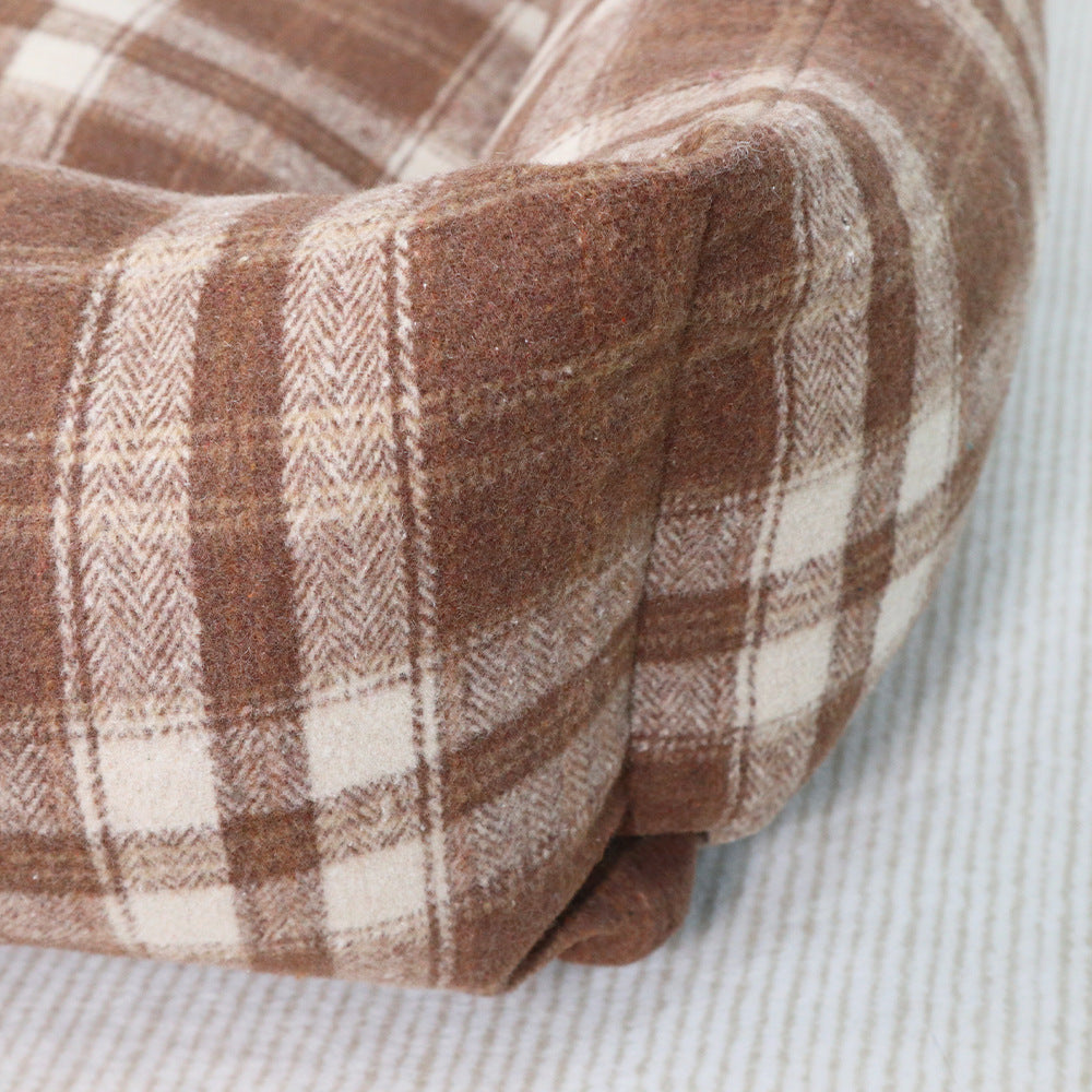 Koselig fleece-fôret hundeseng