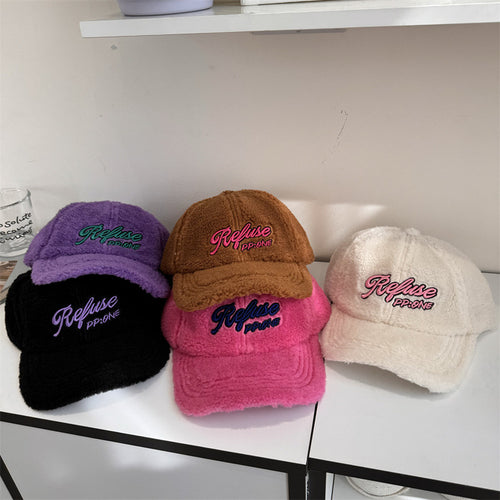 Kvinnenes Fuzzy Teksturerte Baseball Cap Skanto