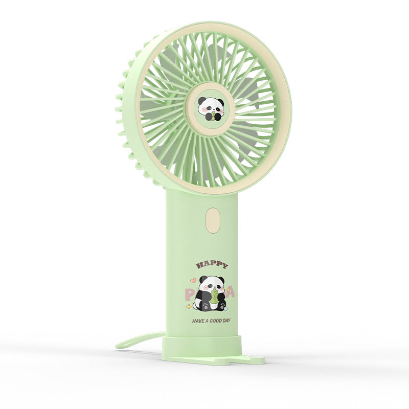 Damen Bærbar Håndvifte med søtt Panda-design Skanto