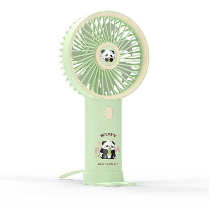 Dame Bærbar Håndvifte med søtt Panda-design Skanto
