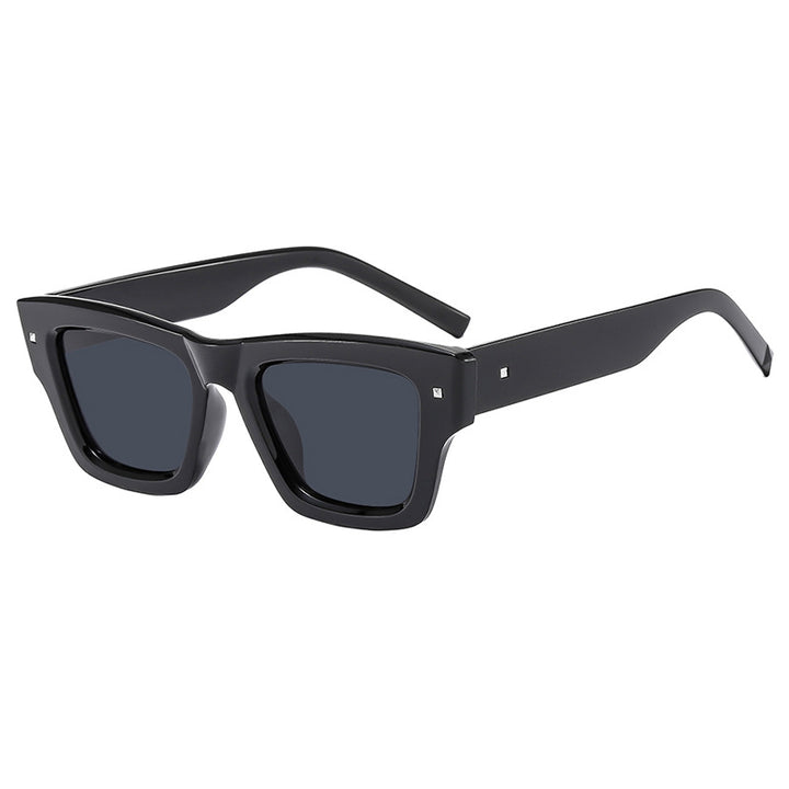 Dame trendy solbrille med firkantet ramme og UV-beskyttelse Skanto