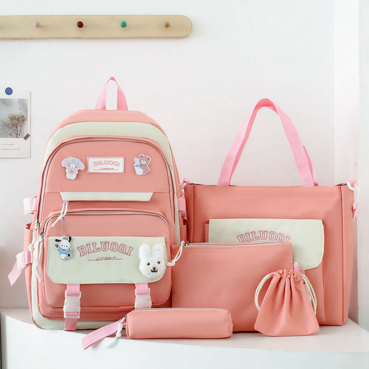 Multi-formål Skole Rygsekk og Tote Bag Set Skanto