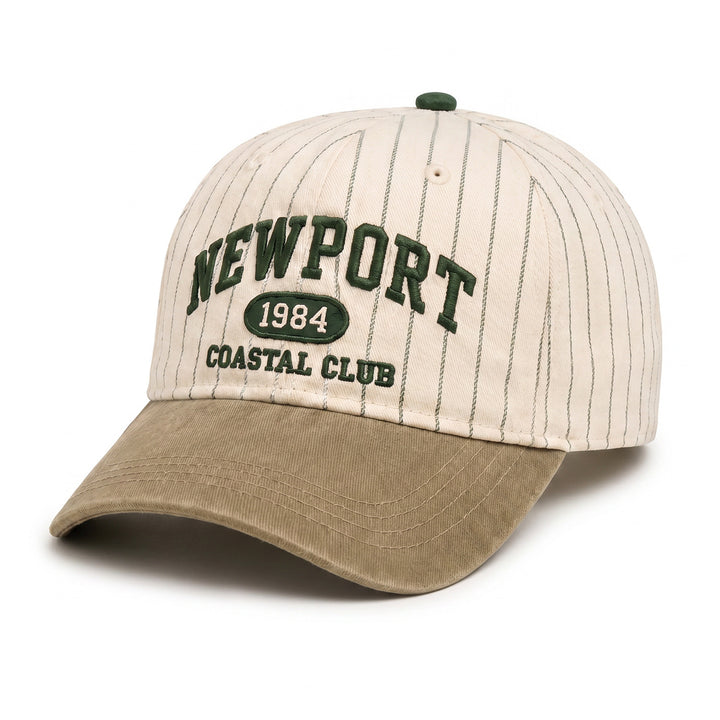 Dame casual og stilfull caps med stripemønster Skanto