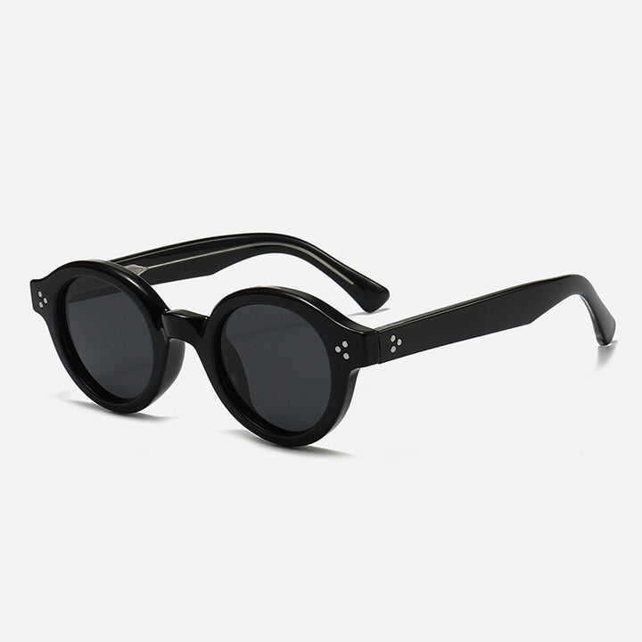 Damer Modisk Rund-solbrille med stilige detaljer Skanto
