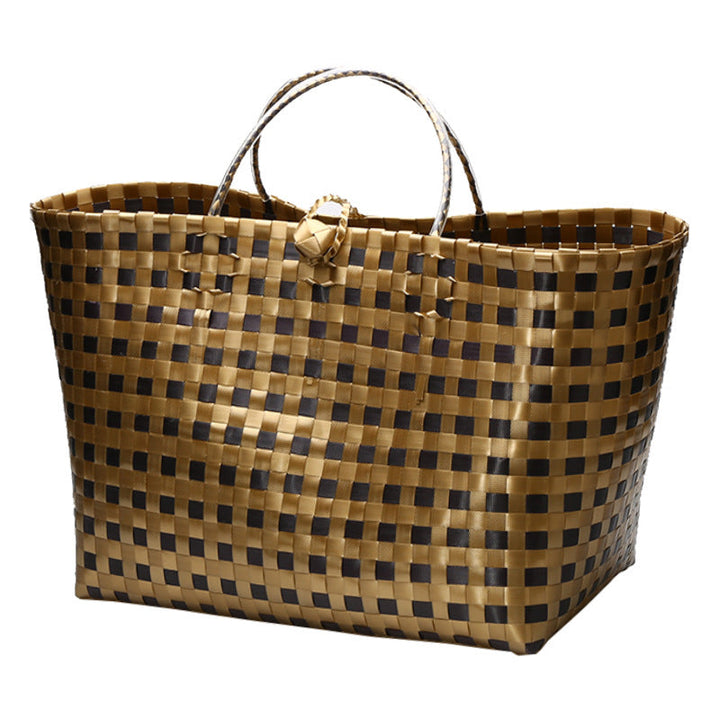 Stor kapasitet vevd handlebag Skanto