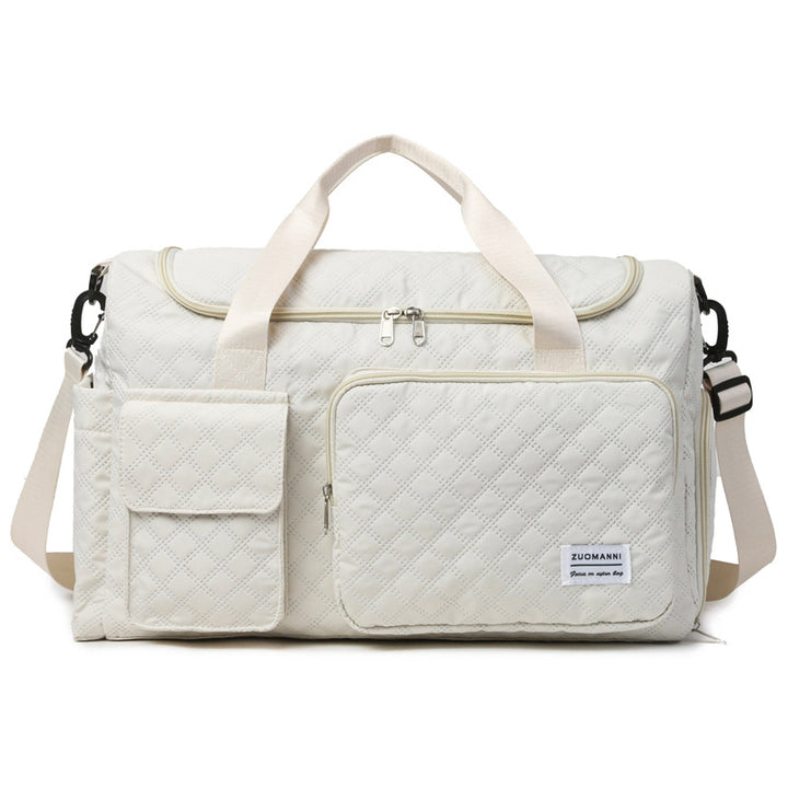 Romslig sports-duffelbag med strukturert overflate Skanto