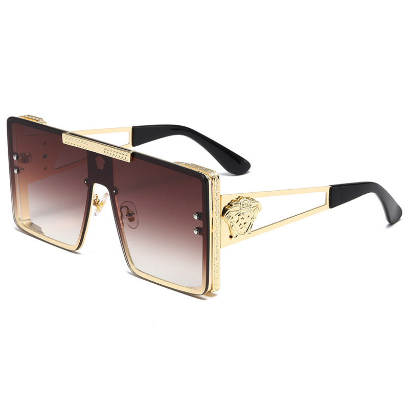 Dame oversized luksuriøs solbrille med filigran designelement Skanto