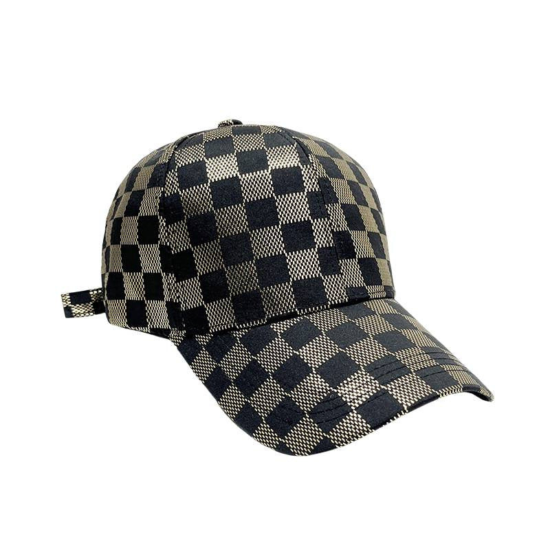 Kvinners Nett Sjekket Baseball Caps Skanto